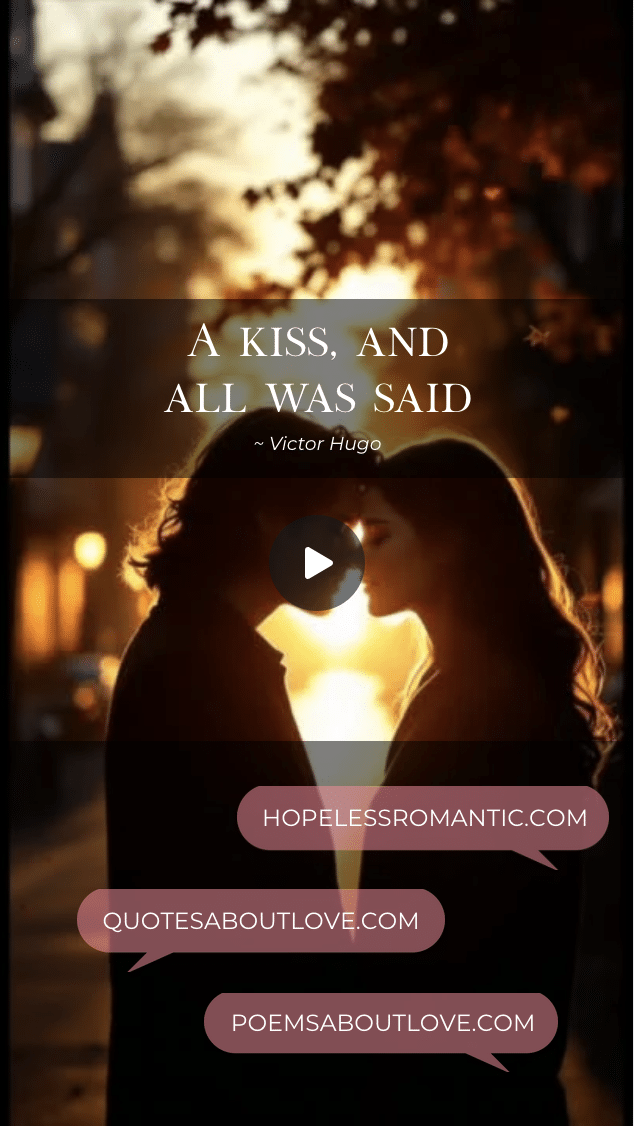 A kiss, and all was said. – Featured Image