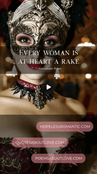 Every woman is at heart a rake. - Featured Image
