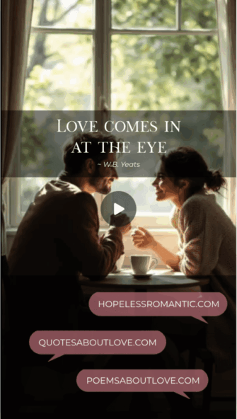 Love comes in at the eye. - Featured Image