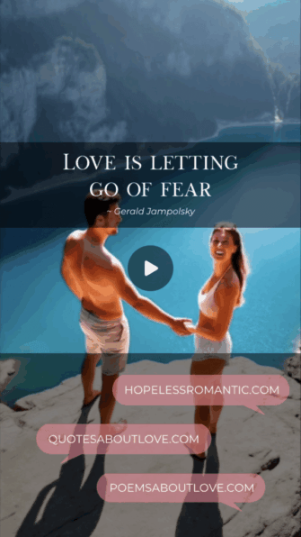 Love is letting go of fear. - Featured Image