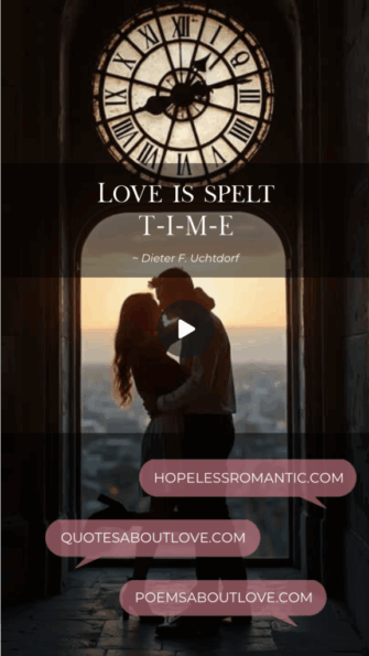 Love is spelt T-I-M-E - Featured Image