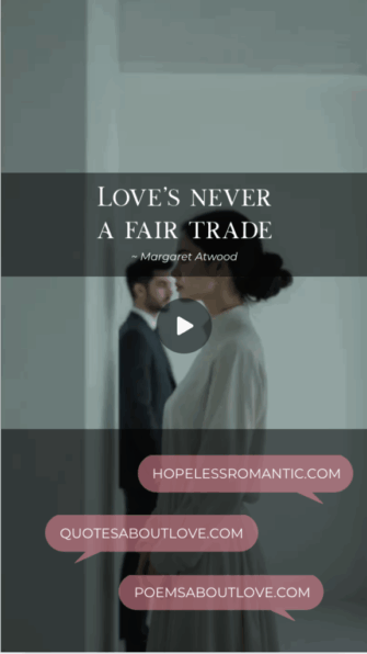 Love's never a fair trade. - Featured Image