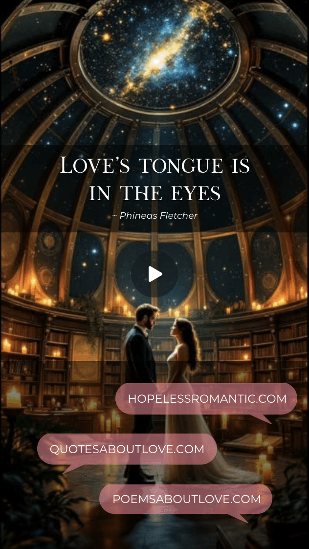 Love's tongue is in the eyes. Love’s tongue is in the eyes. – Featured Image