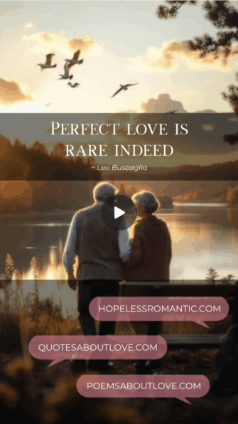 Perfect love is rare indeed. - Featured Image