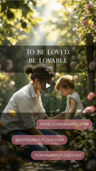 To be loved, be lovable. - Featured Image