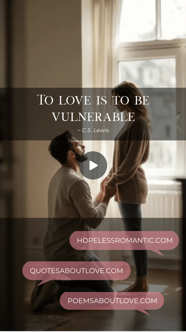 To love is to be vulnerable. To love is to be vulnerable. – Featured Image