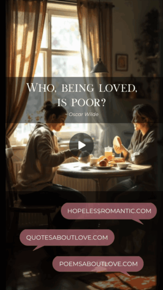Who, being loved, is poor? - Featured Image
